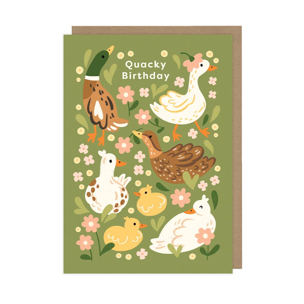 "Quacky Birthday" Animal Pun Card