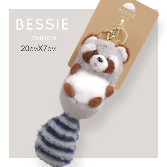 Plush Raccoon bag charm