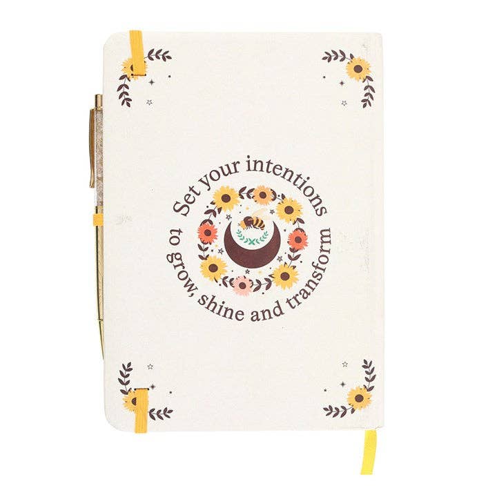 Bee Radiant Intention Journal with Citrine Pen