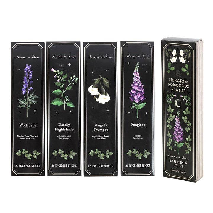 Poisonous Plants Gothic Botanical Incense Stick Collection