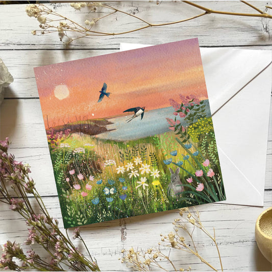 Swallow sunset