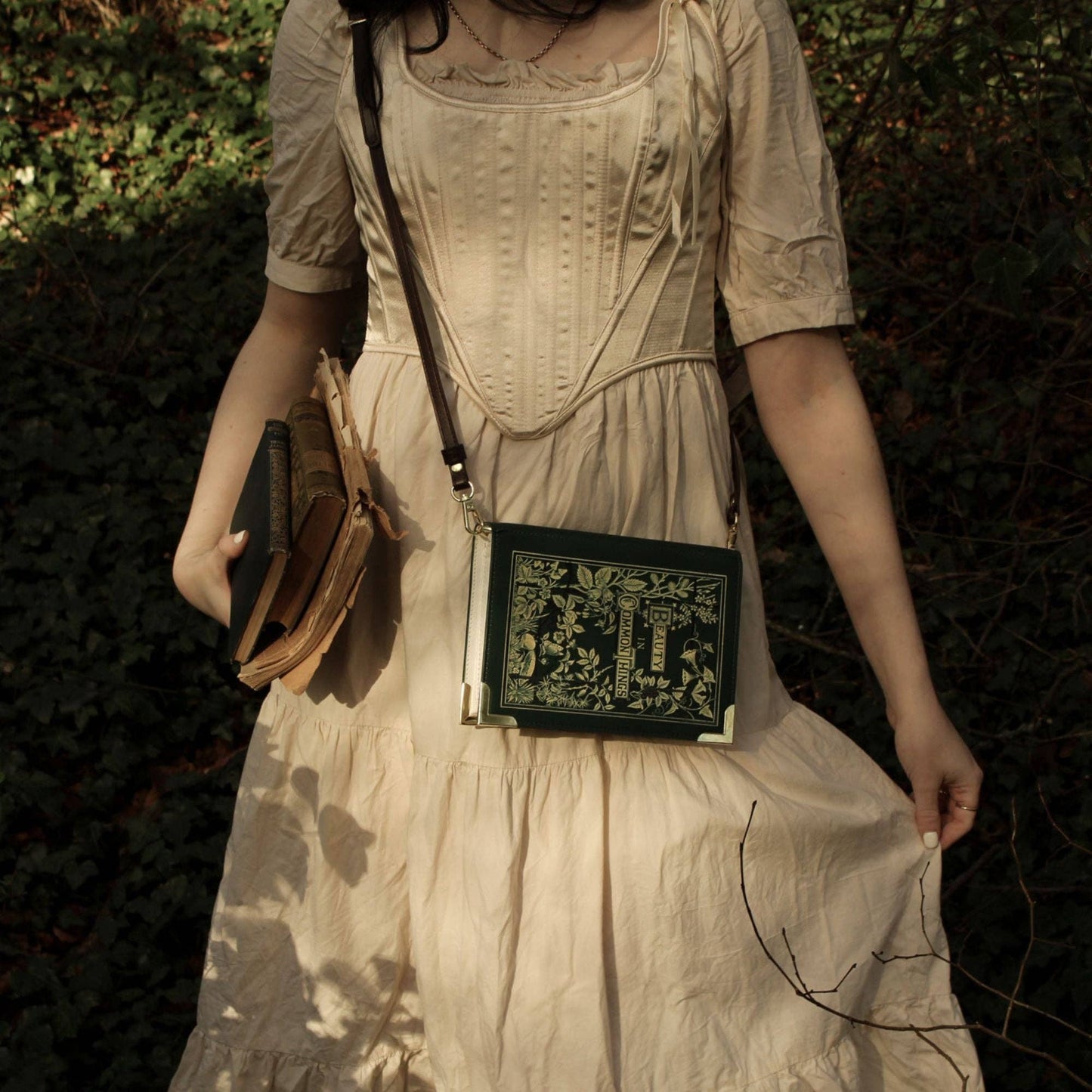 Beauty in Common Things Book Handbag Crossbody Purse: Large