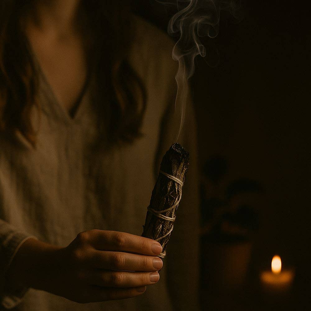 Slimline Smudge Stick, Blue Sage 4"
