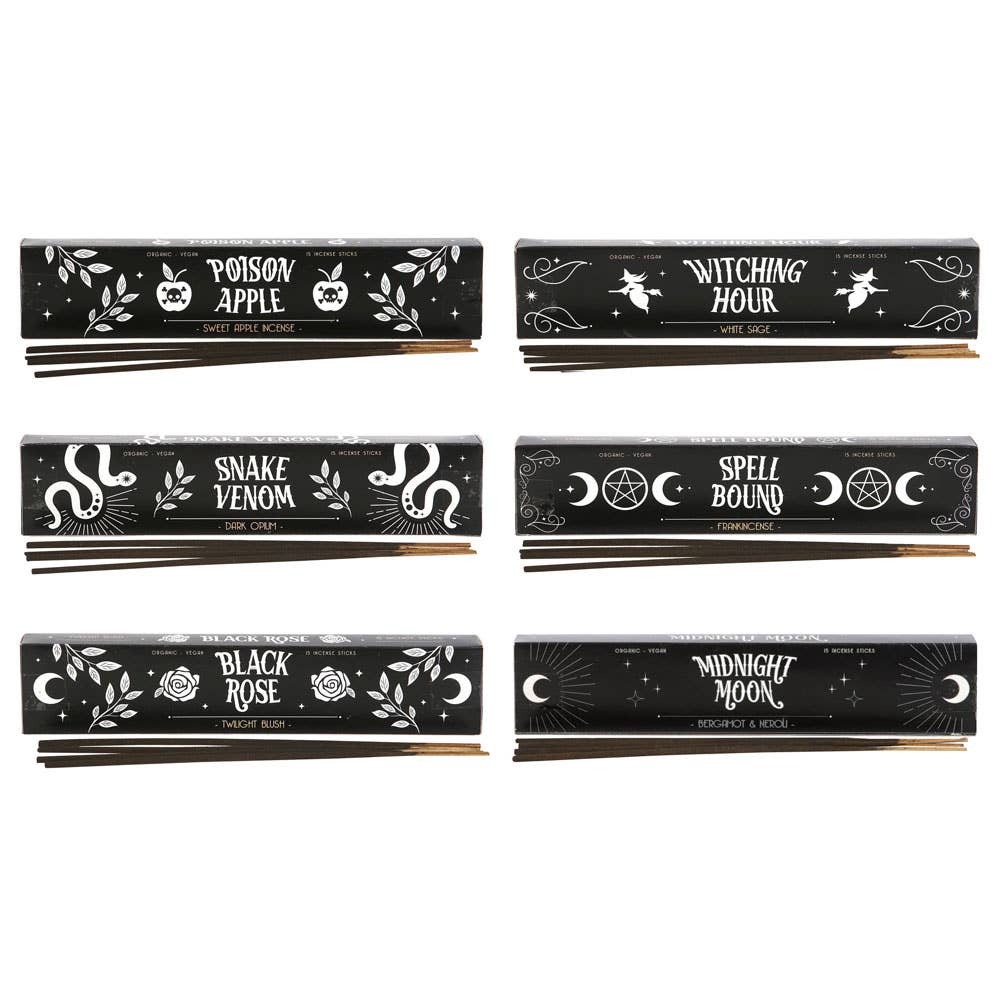 Midnight Rituals Gothic Incense Sticks 6 scents