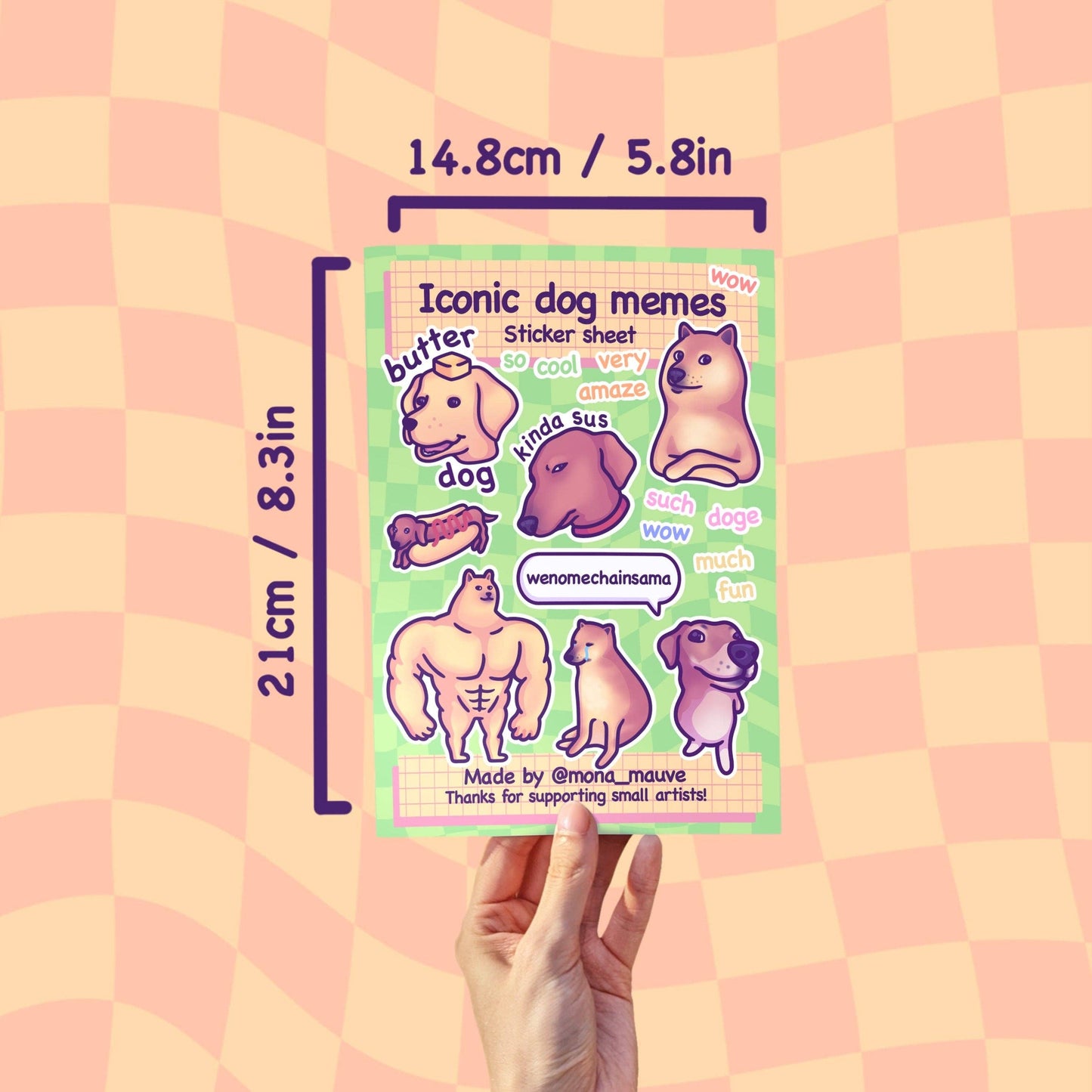 Iconic Dog Memes Sticker Sheet | Waterproof Vinyl Stickers