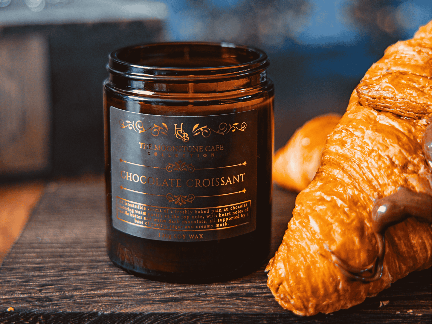 Chocolate Croissant Scented Soy Candle 130g