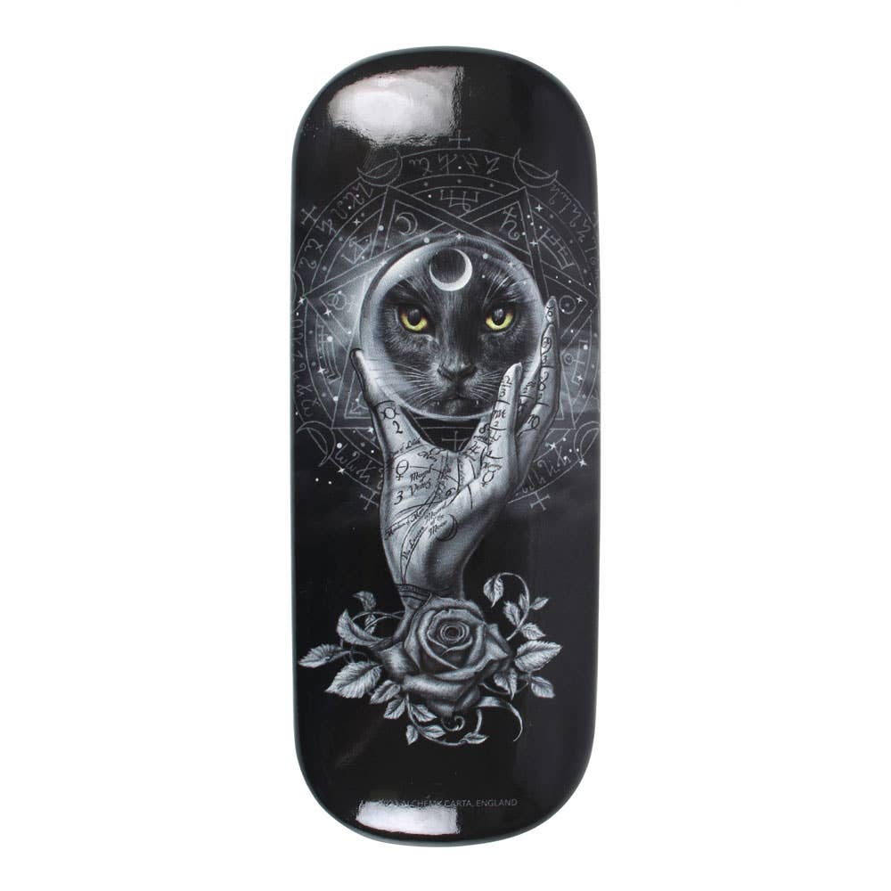 Grimalkin's Glass Gothic Cat Glasses Case by Alchemy