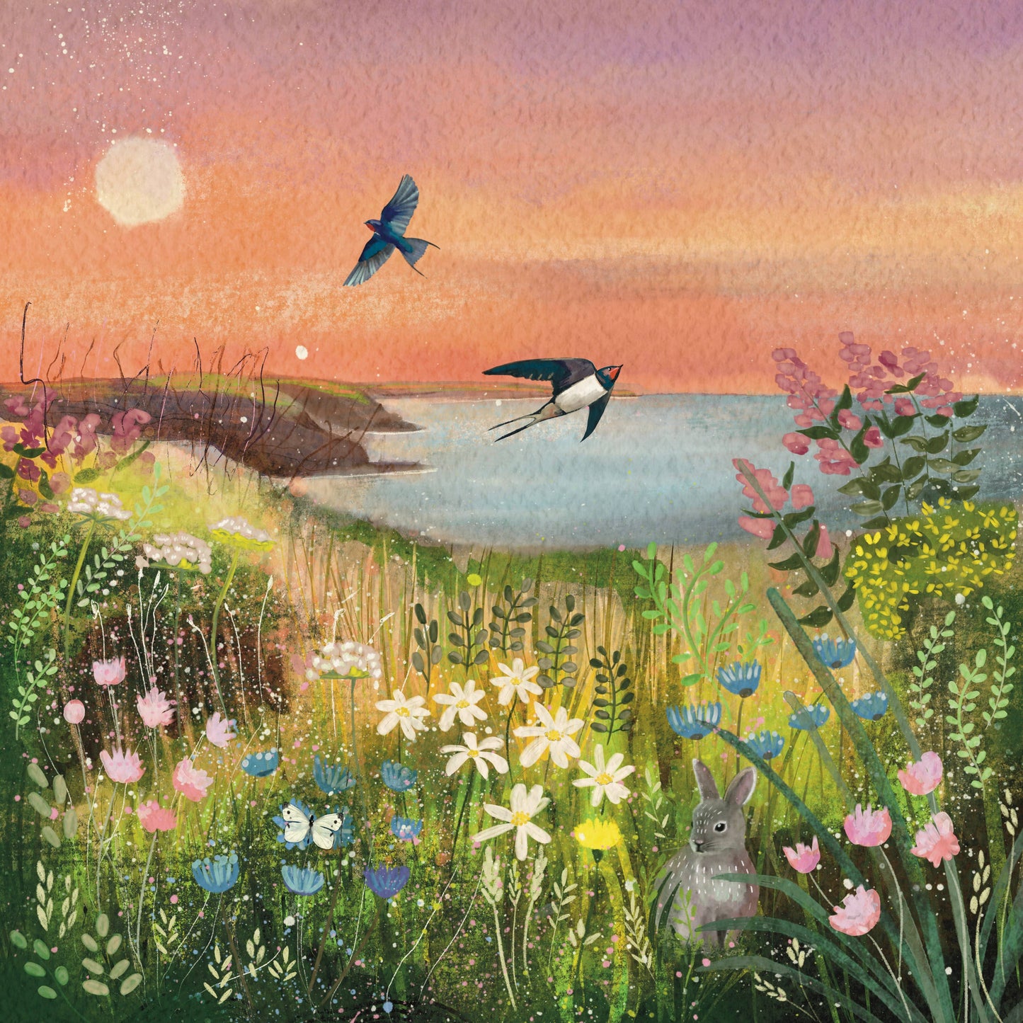 Swallow sunset