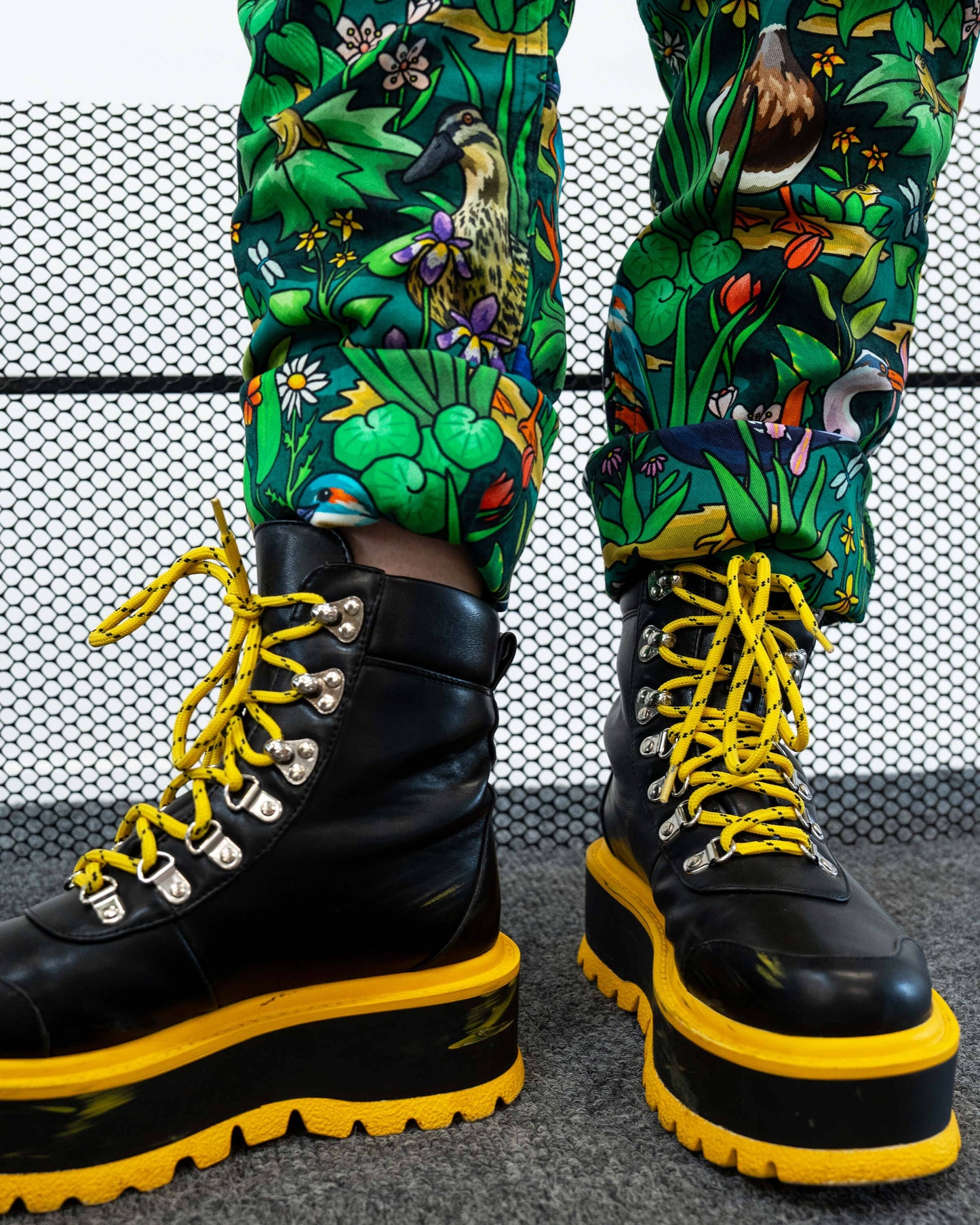 Pond Birds Stretch Dungarees