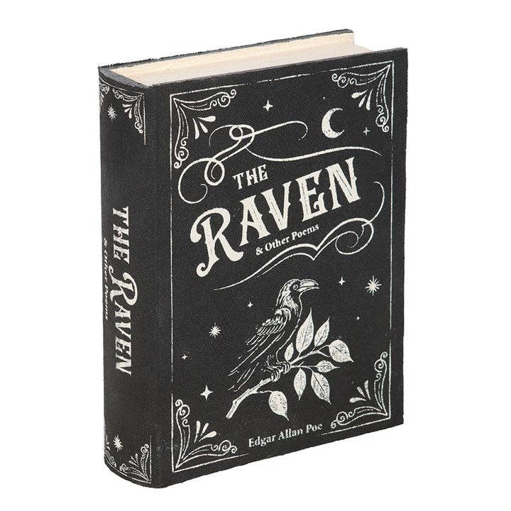 The Raven Book Shaped Gothic Halloween Storage Box