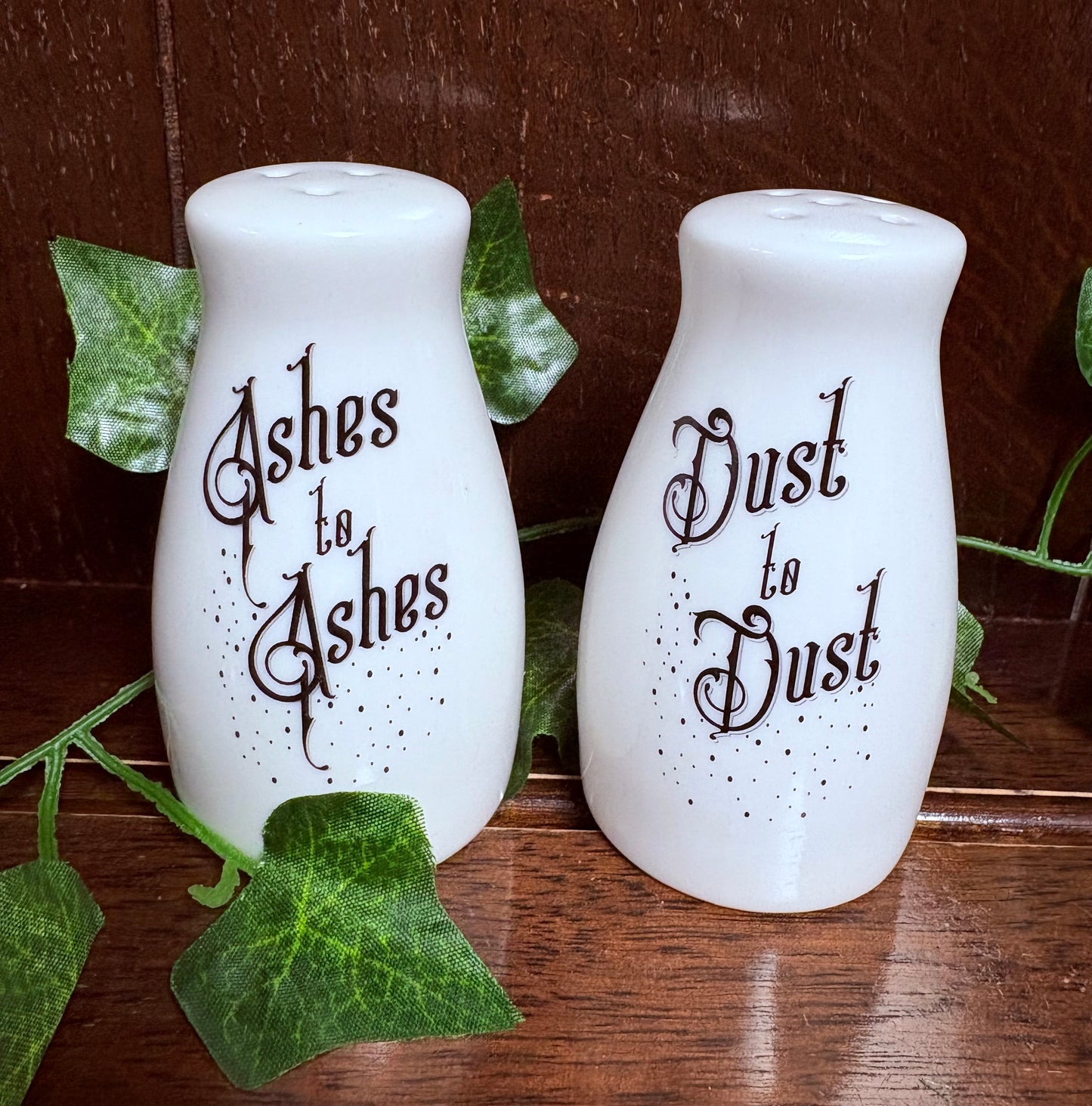 Alchemy Gothic Salt & Pepper ashes to ashes