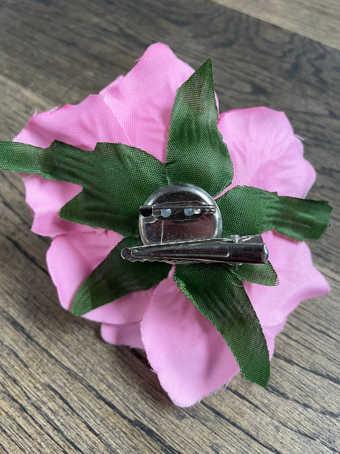 Flower Hair clip/brooch Pink