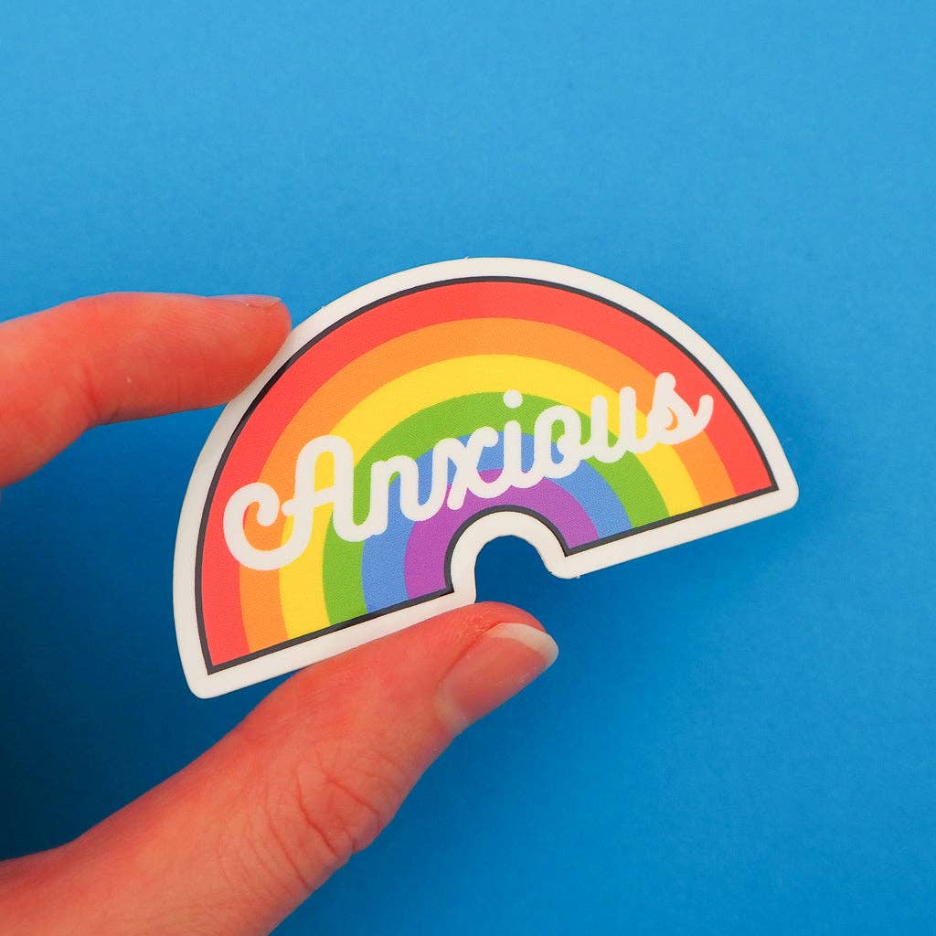 Anxious Vinyl Sticker