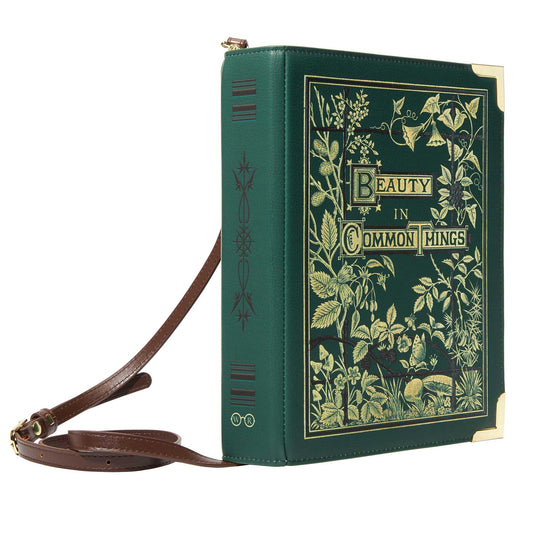 Beauty in Common Things Book Handbag Crossbody Purse: Large