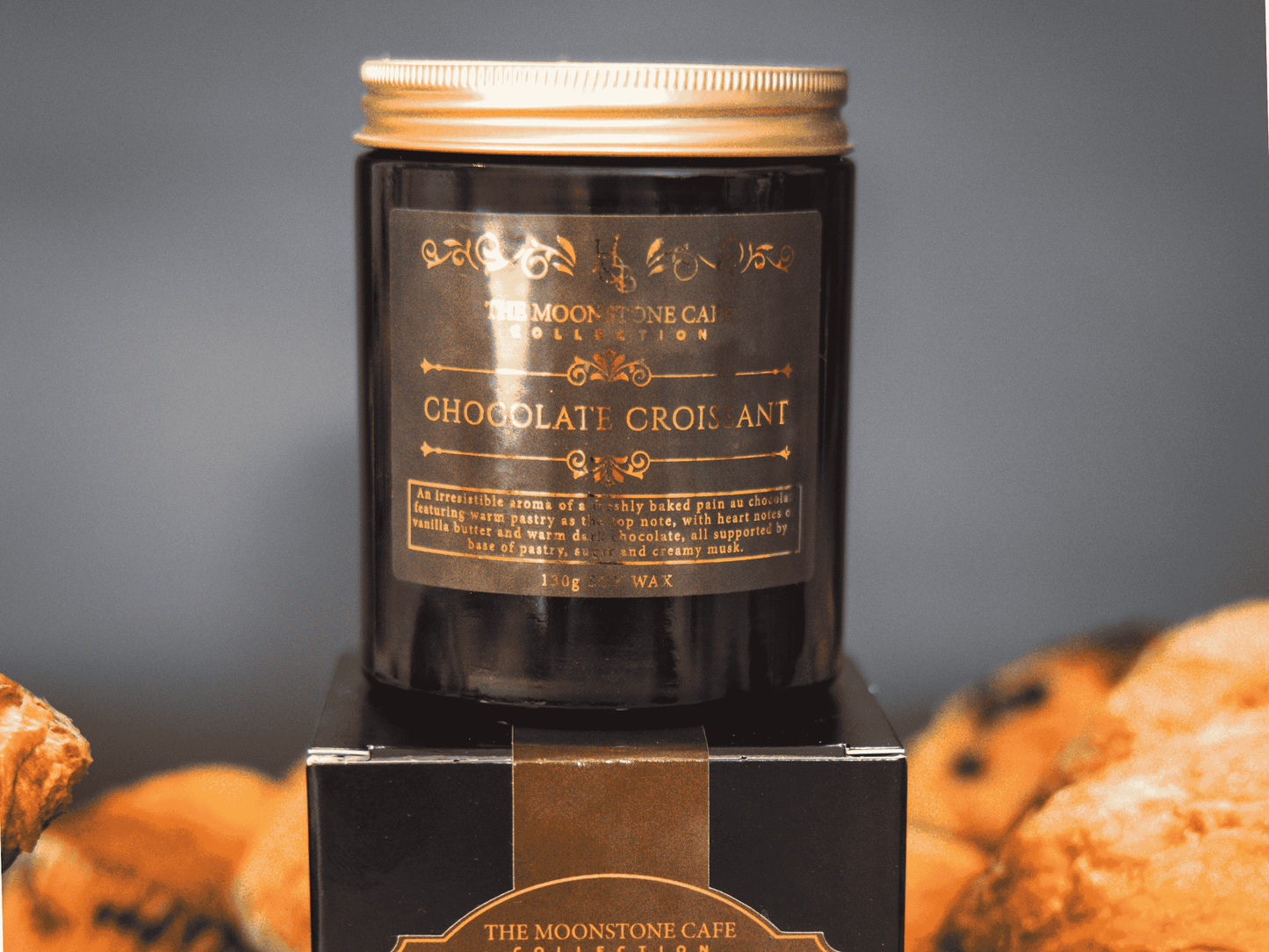 Chocolate Croissant Scented Soy Candle 130g