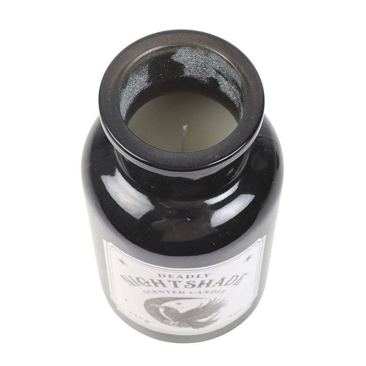 Mystic Raven Deadly Nightshade Gothic Apothecary Candle