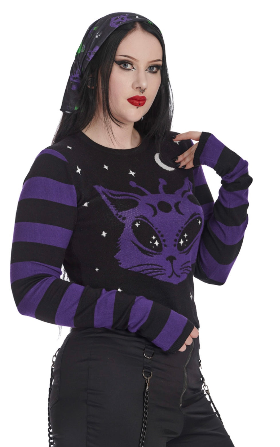 Alien Space Cat Jumper