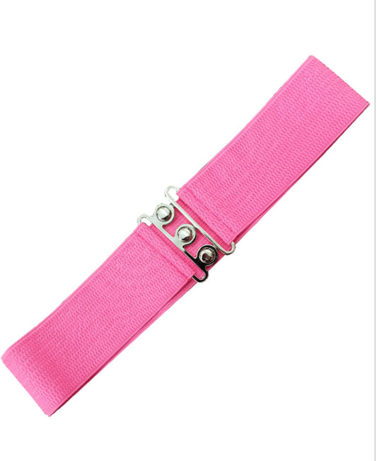 Elasticated Waspie Belt Hot Pink (New Style)