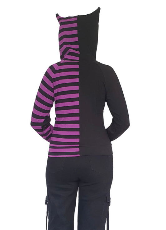 Shiori Half and Half striped hoody