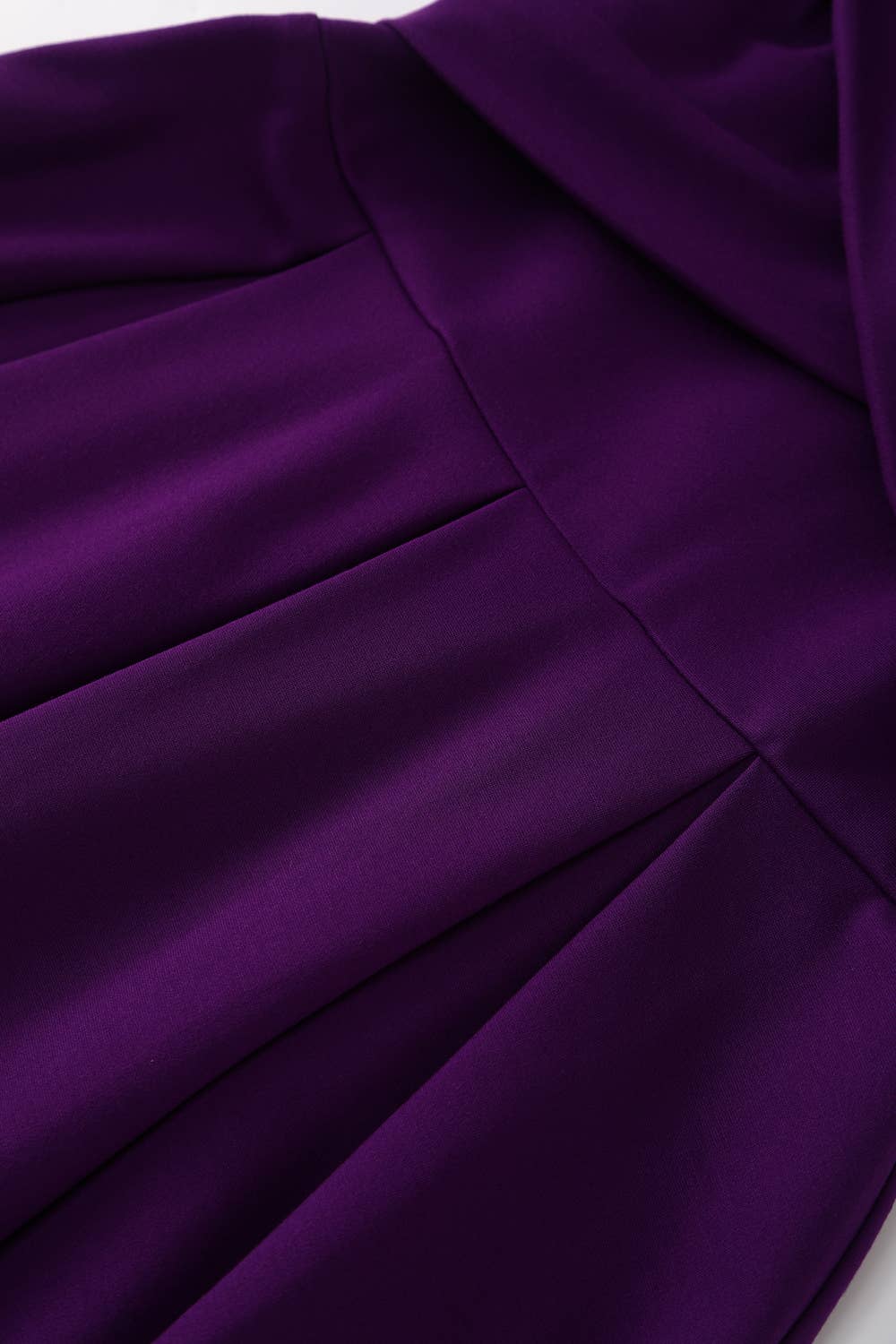 Beverly Purple Cross-Over-Off-Shoulder Midi Dress