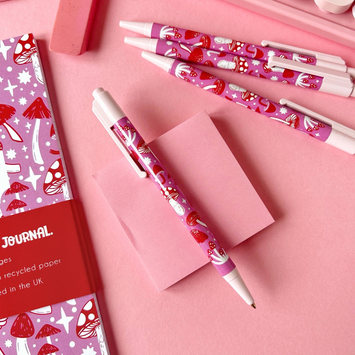 Pink Mushroom Pen