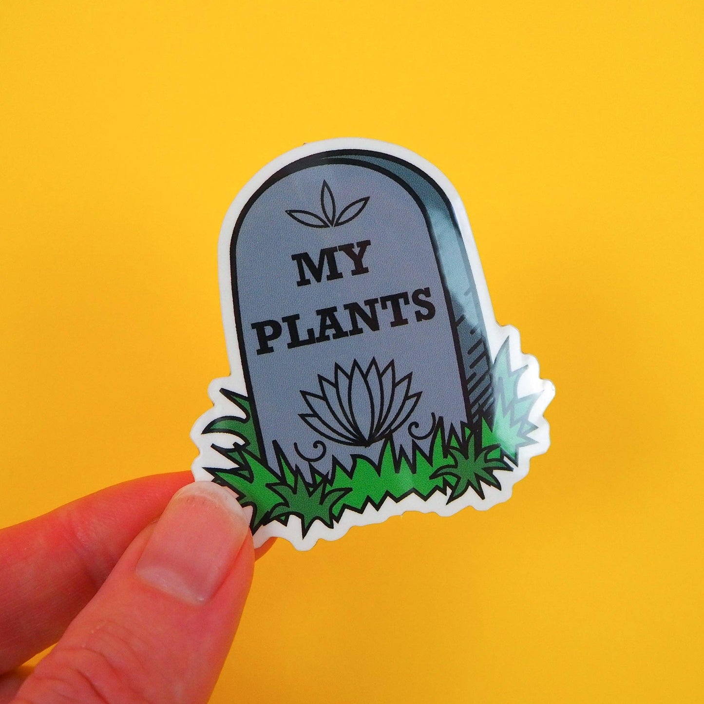 RIP My Plants Vinyl Sticker