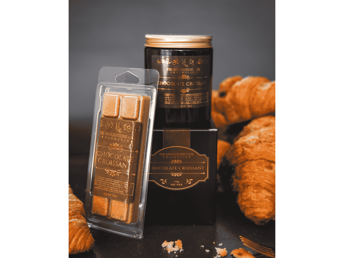 Chocolate Croissant Scented Soy Candle 130g