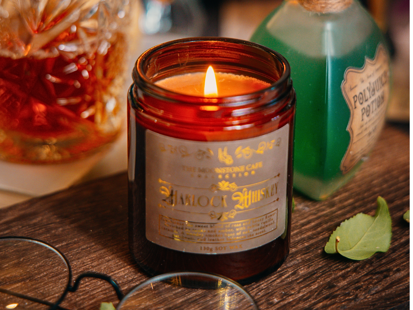 Warlock Whiskey Scented Soy Candle 130g