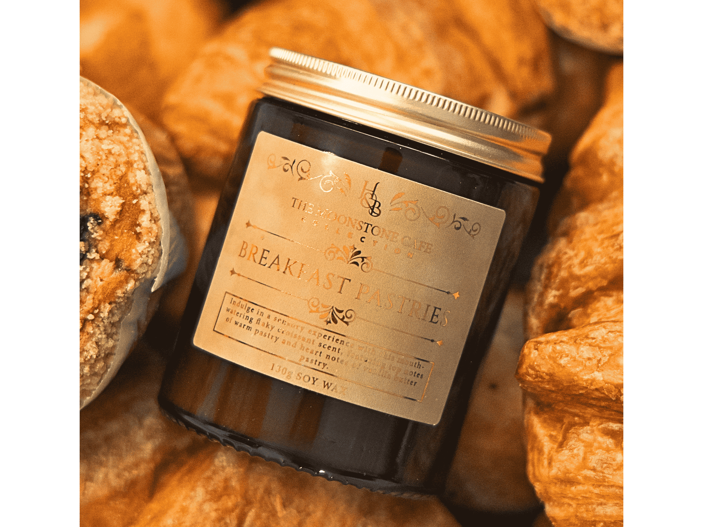 Breakfast Pastries Scented Soy Candle 130g