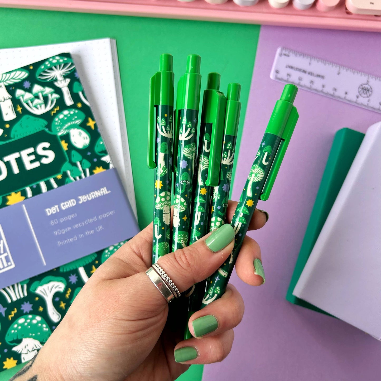 Green Mushroom Pen