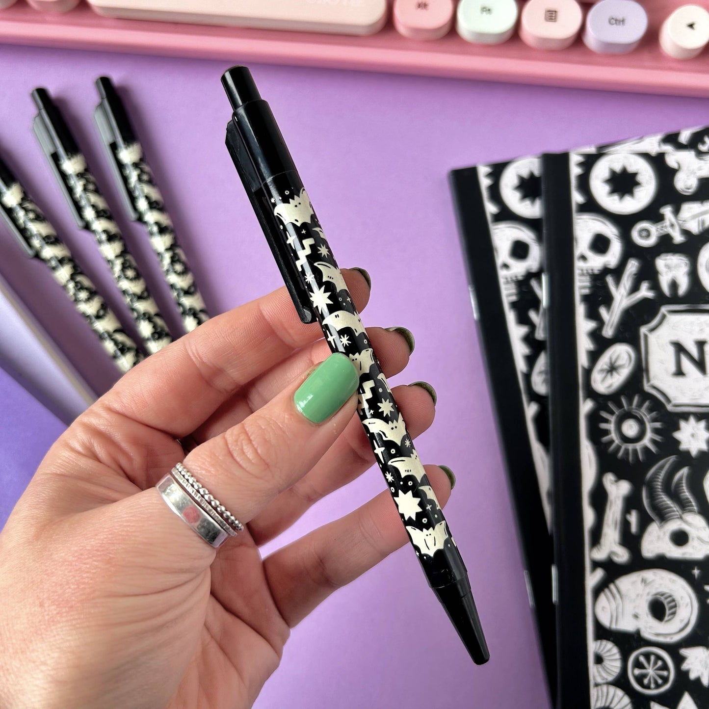 Bat Pattern Pen