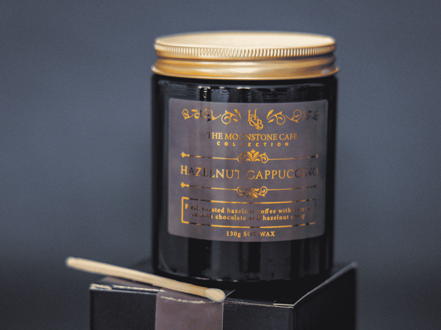Hazelnut Cappuccino Scented Soy Candle 130g