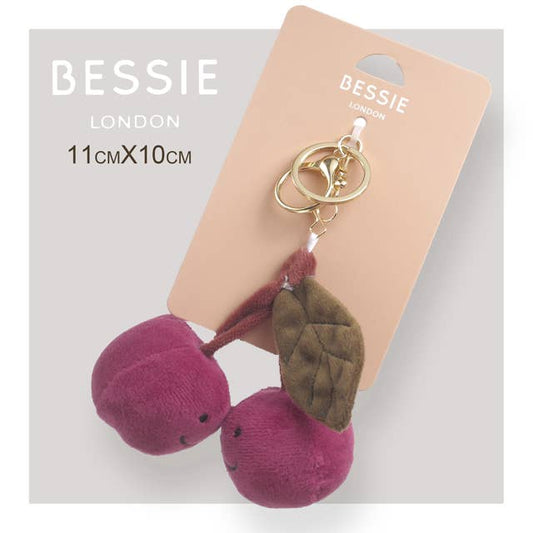 Plush Cherry bag charm