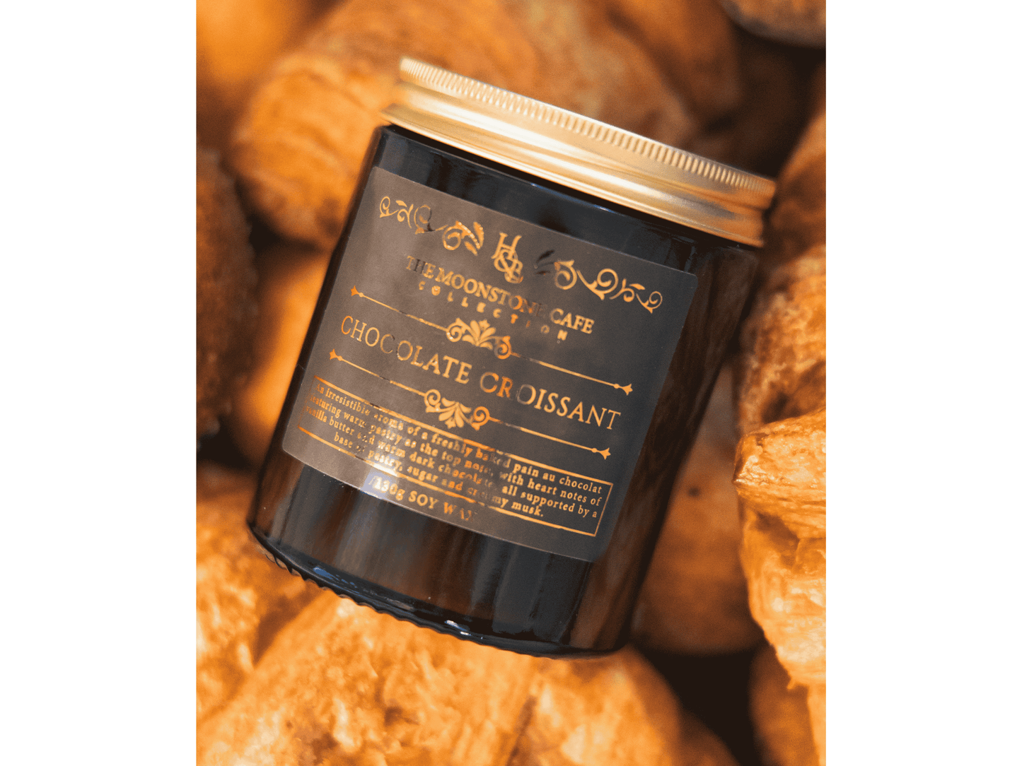 Chocolate Croissant Scented Soy Candle 130g