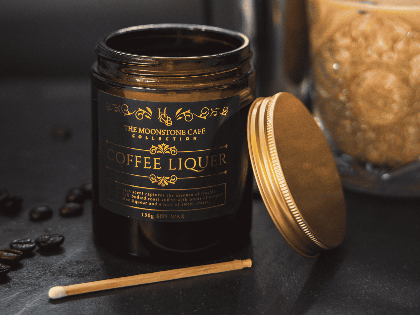 Coffee Liqueur Scented Soy Candle 130g