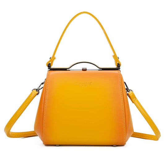 Vintage Smoky Effect Bag Mustard