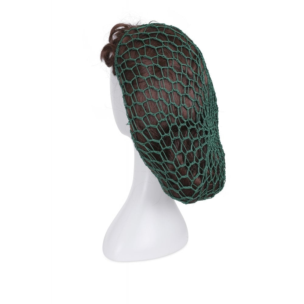 1940s Style Crocheted Snood Green