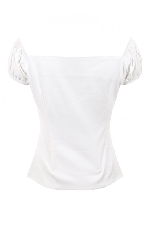 Dolores classic Gypsy Top White