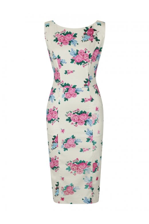 Hepburn Floral Pencil Dress