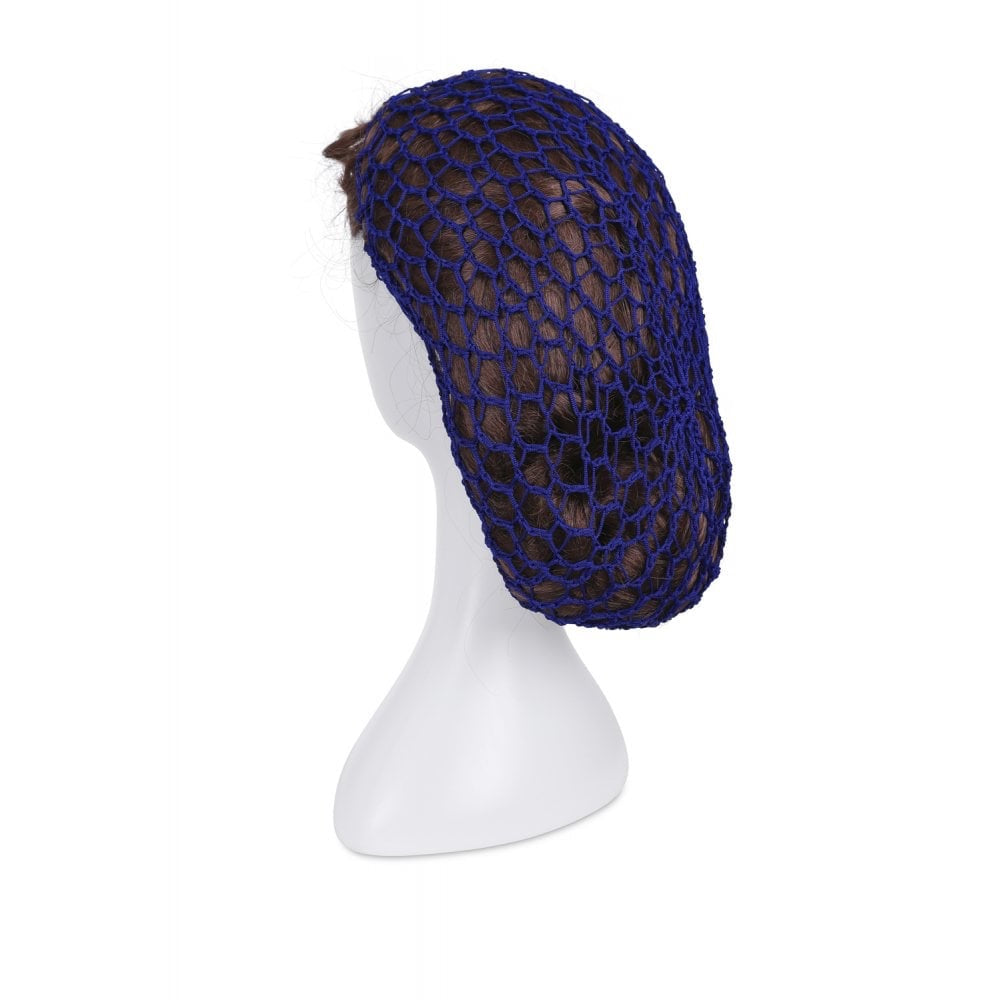 1940s Style Crocheted Snood Blue