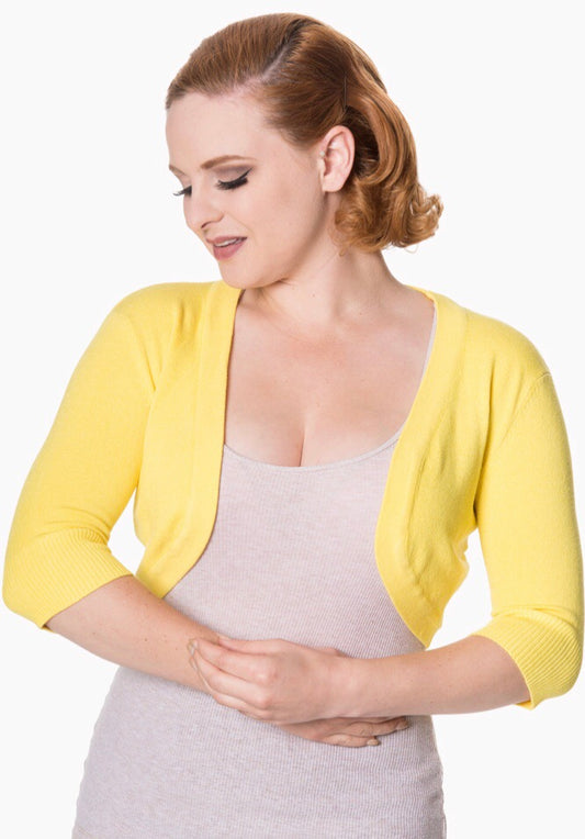 Hudson Short Sleeve Bolero Canary Yellow