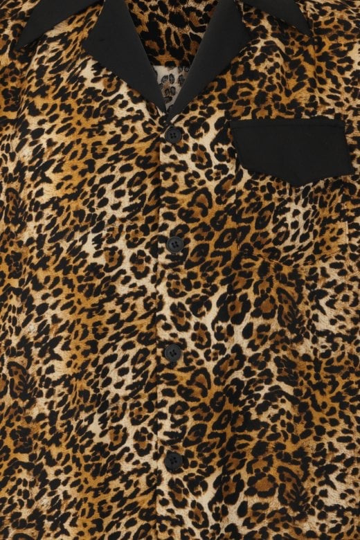 Keith 1950’s Leopard Print Bowling Shirt