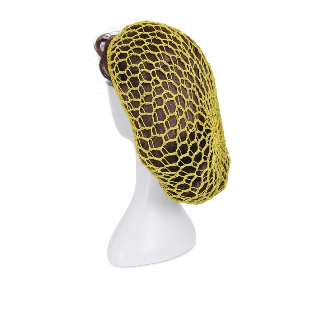 1940s Style Crocheted Snood Yellow