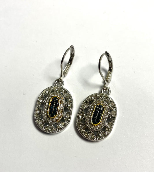 Art Deco Oval earrings