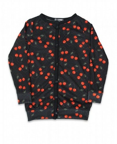 Children's Cherry Cardigan Black SALE WAS £19 NOW £10