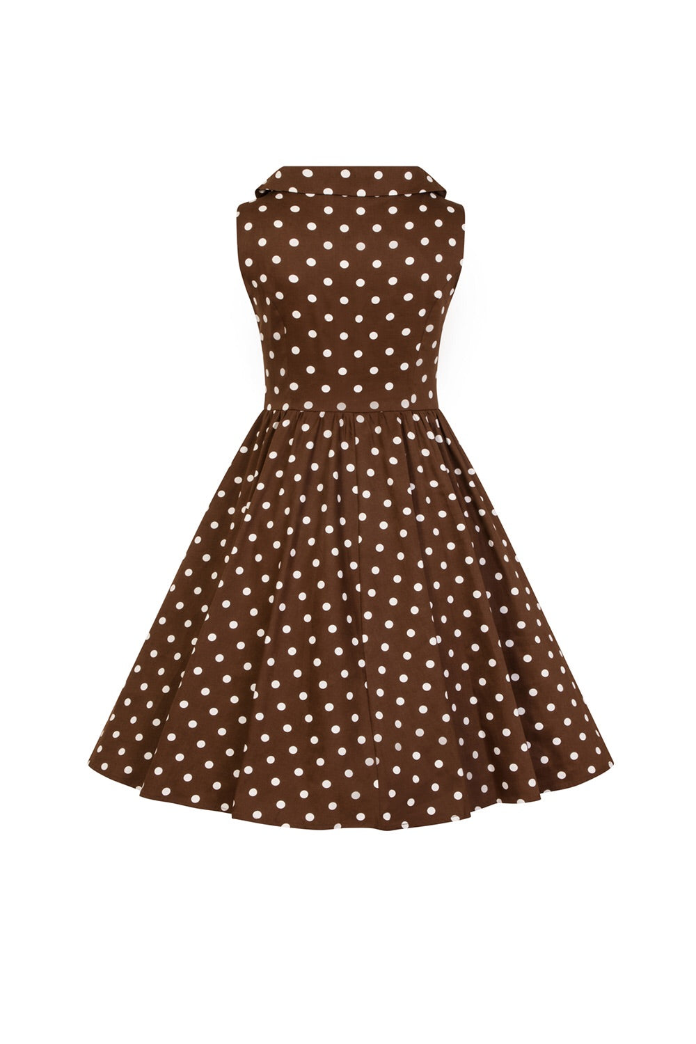 Children’s Brown Polkadot 40s/ 50s Dress