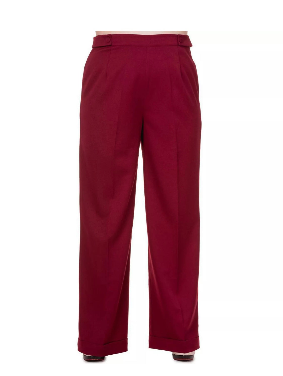 Party On High waisted Trousers Bordeaux Wine
