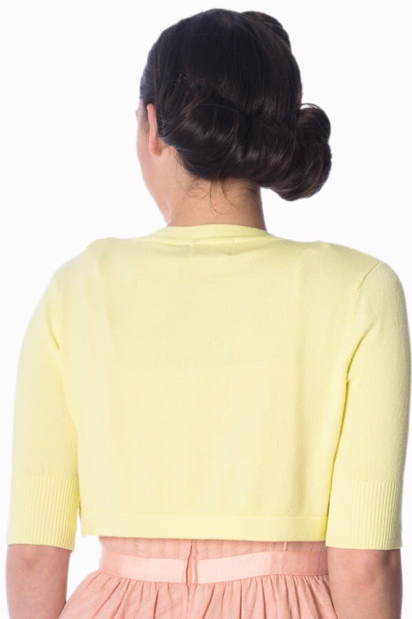 Hudson Short Sleeve Bolero Lemon Yellow