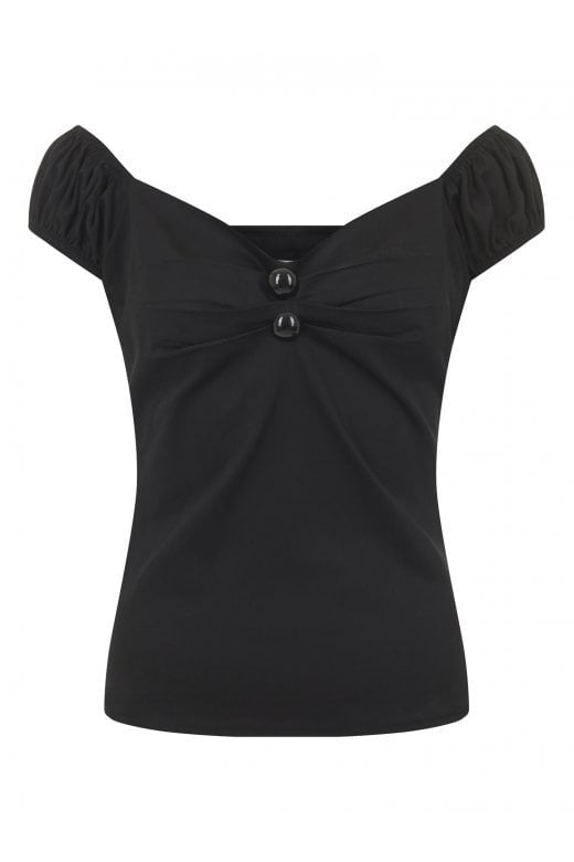 Dolores classic Gypsy Top Black