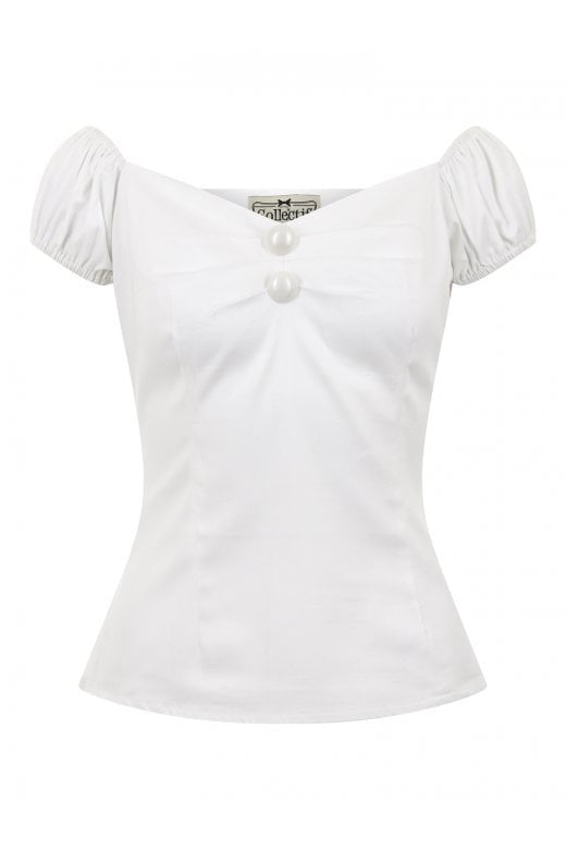 Dolores classic Gypsy Top White